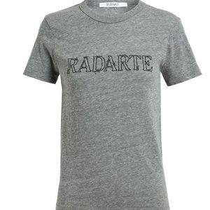 Rodarte: Barbed Wire ‘Radarte’ Tee in Grey